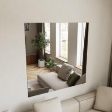 Moderne spiegel grijs gekleurd in een modern interieur