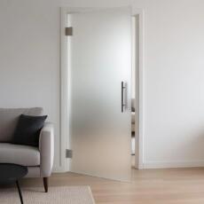 Satijn matte deur in een woonkamer