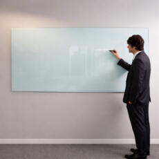 Whiteboard van gehard glas, schrijven op glas