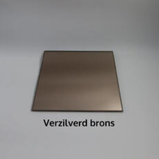 Verzilverd brons sample