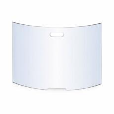 Gebogen glazen haardscherm voor bescherming tegen vonken en hitte