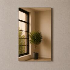 Woonkamerspiegel rechthoek 450mm x 570mm brons zonder montage