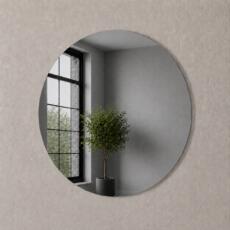 Toiletspiegel rond 500mm x 500mm grijs zonder montage