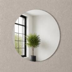 Toiletspiegel rond 400mm x 400mm verzilverd zonder montage
