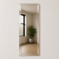 Woonkamerspiegel rechthoek 300mm x 400mm verzilverd met facetrand met montageset