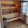 Glazen deur voor sauna