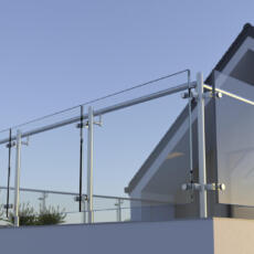 Glazen balustrade