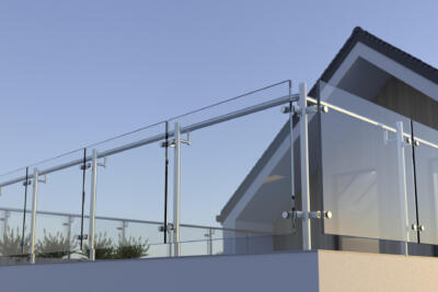 Glazen balustrade